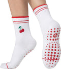 CoolMate Pilates Socks with Grips for Women, Yoga Socks, Crew Non Slip Women for Barre, Pilates Gifts for Women