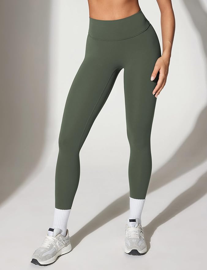 INGIA Womens High Waisted No Front Seam Lounge Yoga Legging 25" Workout Tummy Control Gym Yoga Pants