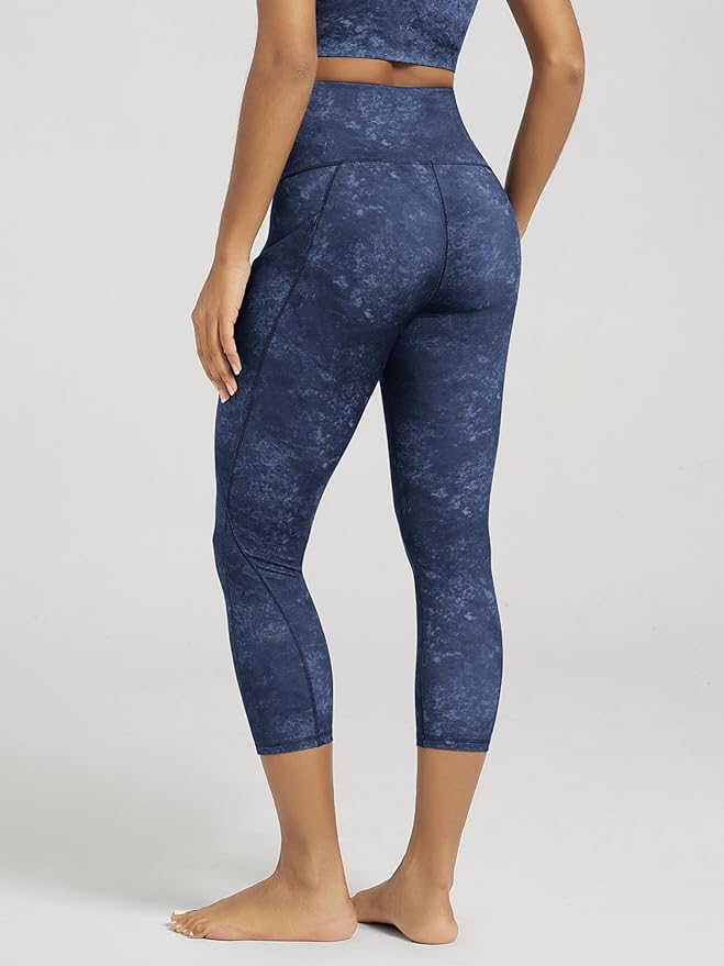 ODODOS Women's High Waisted Yoga Leggings with Pockets, Tummy Control Non See Through Workout Athletic Running Yoga Pants