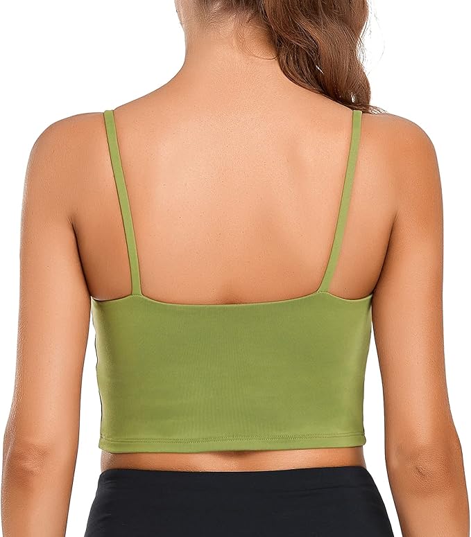 Lemedy Women Padded Sports Bra Fitness Workout Running Shirts Yoga Tank Top