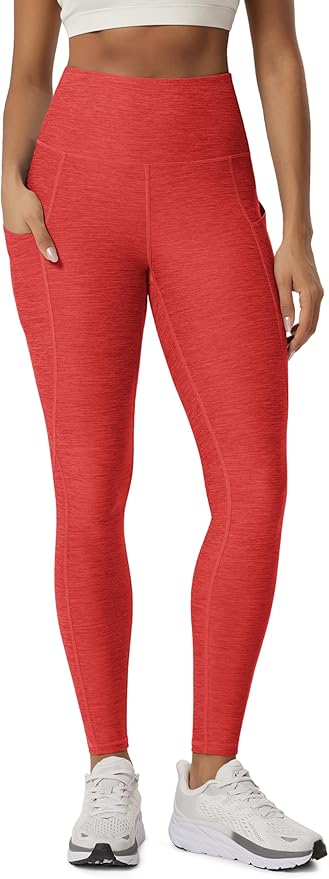 ODODOS Women's High Waisted Yoga Leggings with Pockets, Tummy Control Non See Through Workout Athletic Running Yoga Pants