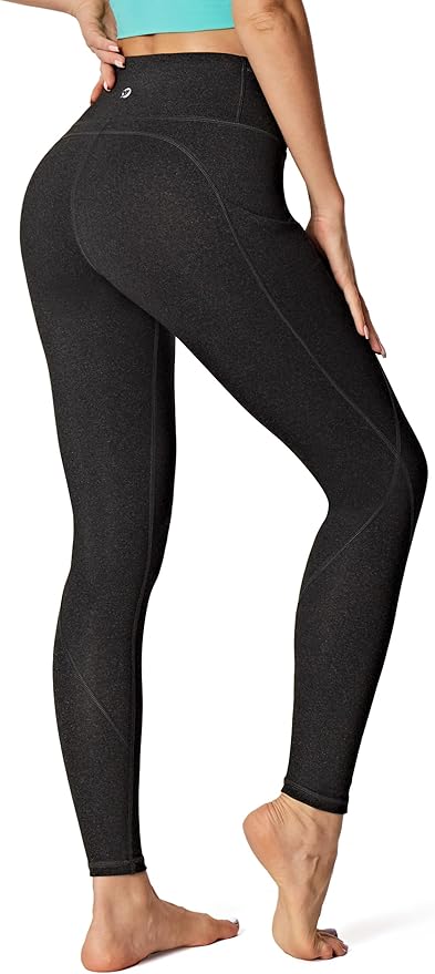 IUGA Leggings with Pockets for Women High Waisted Yoga Pants Women Tummy Control Workout Compression Running Leggings