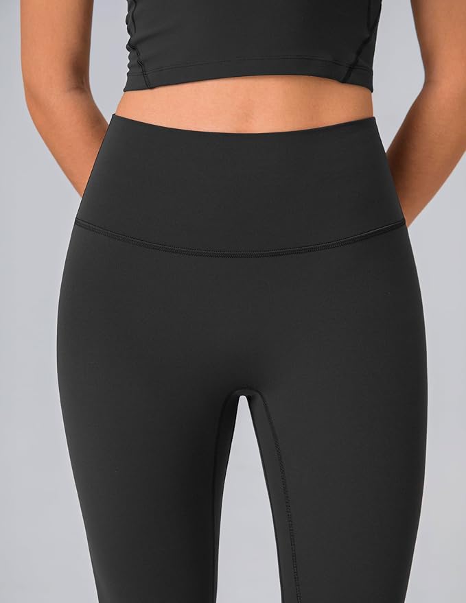 Colorfulkoala Dreamlux No Front Seam Leggings for Women 25"/28" Inseam, High Waisted Buttery Soft Yoga Pants