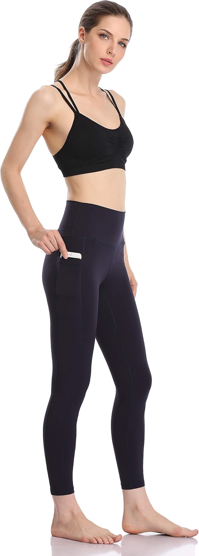 Colorfulkoala Women's High Waisted Yoga Pants 7/8 Length Leggings with Pockets