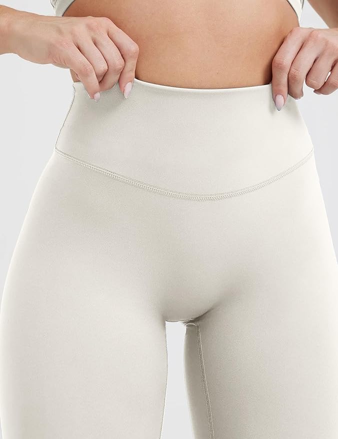 Olmlmt No Front Seam Workout Leggings for Women Tummy Control Butt Lifting Leggings Buttery Soft Gym Yoga Pants