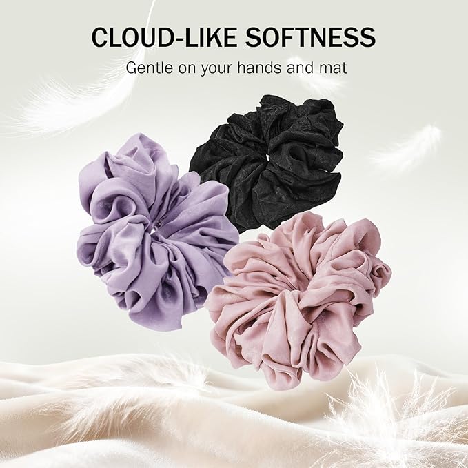 Slim Panda Yoga Mat Scrunchie,Style & Cute Mat Holder,Stretchable Velvet Fabric Fit All Standard Yoga Mats (mat not included)