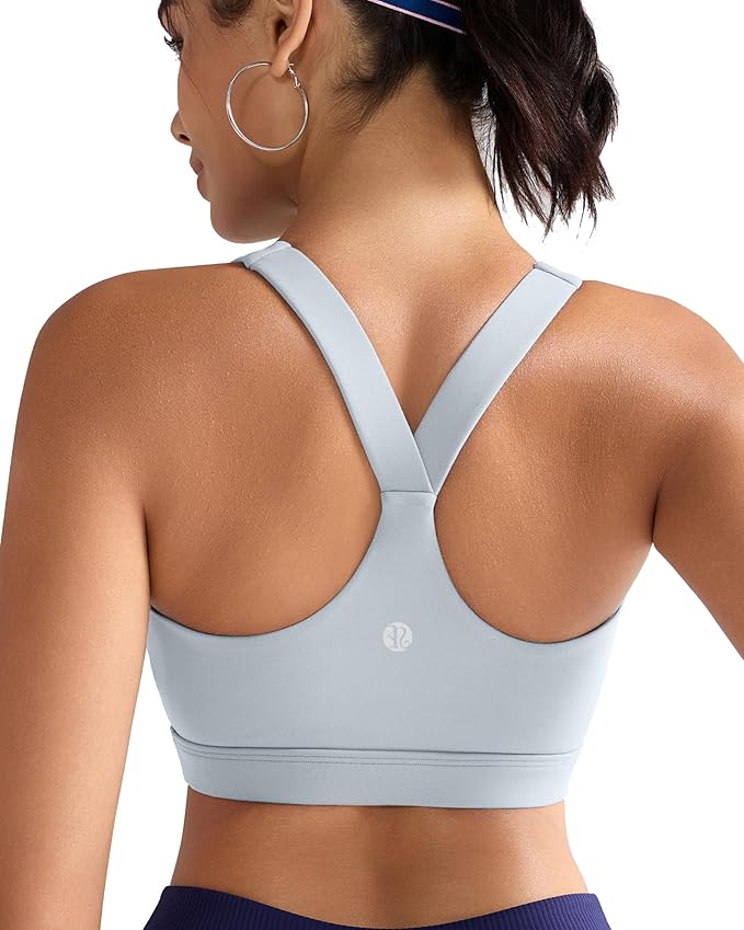 RUNNING GIRL Sports Bras for Women, Molded Cup High Impact Sports Bra Workout Bras for Women High Support Racerback