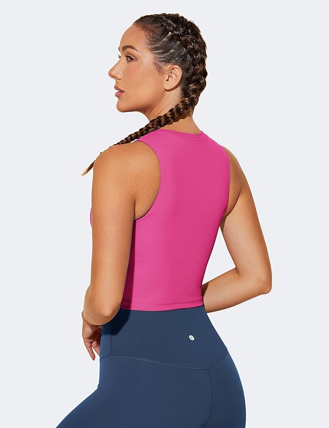 Natural Feelings Nudi Sports Bras for Women Removable Padded Yoga Tank Tops Sleeveless Fitness Workout Crop Tops