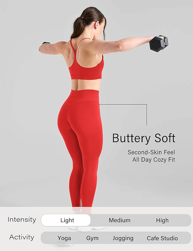 Unthewe Naked-Feel No Front Seam Leggings for Women - High Waisted Buttery Soft Workout Yoga Pants 25"