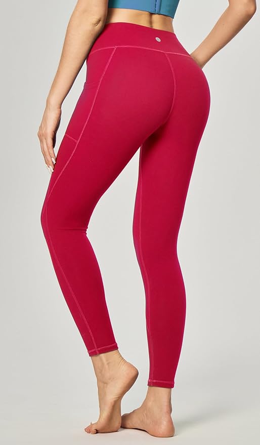 Heathyoga Leggings with Pockets for Women Tummy Control High Waisted Yoga Pants Women Compression Workout Leggings