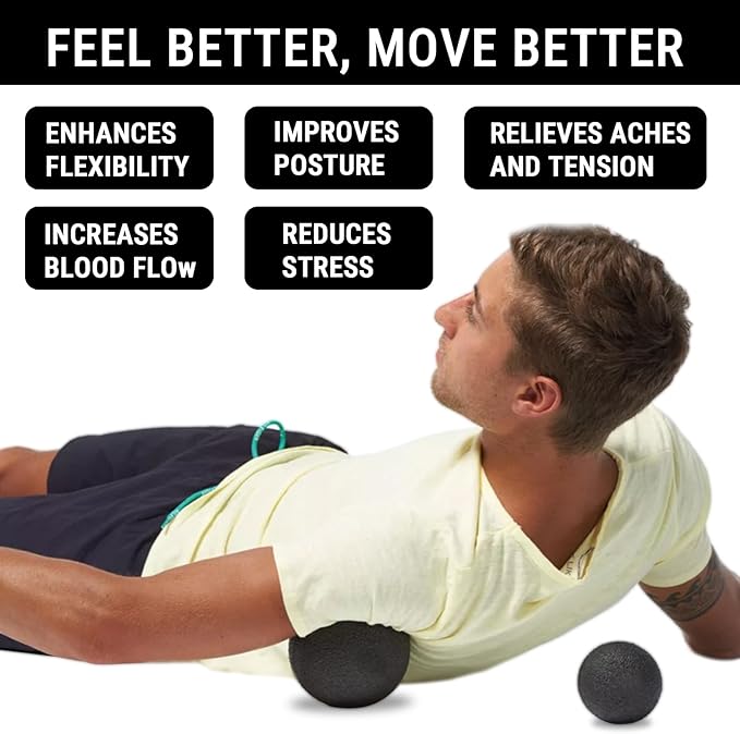 EPP Foam Massage Ball, Firm High Density Deep Tissue Massage Ball for Myofascial Release Trigger Point Therapy for Muscle Soreness Recovery Yoga Fitness Athletes (10CM Single Ball)