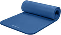 Retrospec Solana Yoga Mat 1" Thick w/Nylon Strap for Men & Women - Non Slip Exercise Mat for Home Yoga, Pilates, Stretching, Floor & Fitness Workouts