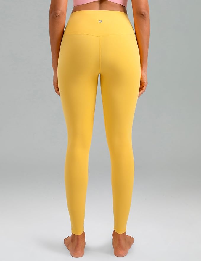 Colorfulkoala Dreamlux No Front Seam Leggings for Women 25"/28" Inseam, High Waisted Buttery Soft Yoga Pants