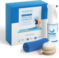 Foaming Yoga Mat Cleaner Spray Kit, Plant Based Non Toxic Mat Cleaner with Brush and Microfiber Cloth, Yoga Essentials for Women and Men, Pilates Mat Care, Fragrance Free