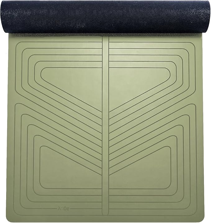agoy PRO+ WARRIOR - Premium Non-Slip Yoga Mat – Eco-Conscious Design - PU Mat With Wet/Dry Grip+ - Focus Alignment - Lazer-Etched Technology - A Portable Standard Size Mat for All Styles of Yoga