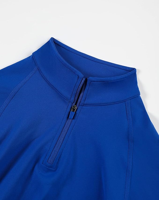 AUROLA Influence Workout Jacket for Women, Half Zip Cropped Slim Fit Long Sleeve Yoga Jackets Athletic Top with Thumb Holes