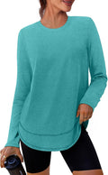 XIEERDUO Women's Workout Tops Long Sleeve Quick Dry Shirts for Hiking Running S-3XL