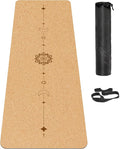 Cork Yoga Mat, with Cork Material as The Front and TPE as The Bottom of The Non-Slip Fitness Mat, Suitable for All Types of Yoga and Fitness Activities.
