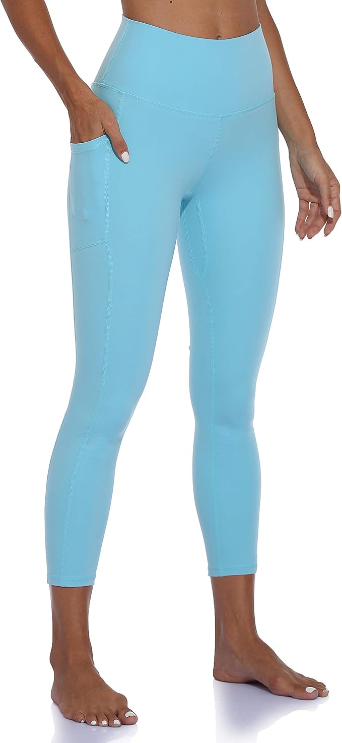 Colorfulkoala Women's High Waisted Yoga Pants 7/8 Length Leggings with Pockets