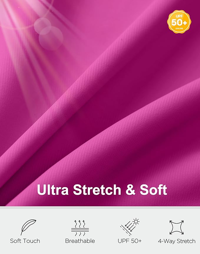 Soothfeel Women's Athletic workout Jacket Lightweight UPF 50+ Long Sleeve Sun Protection Shirts Zip Up Cropped Hiking Tops
