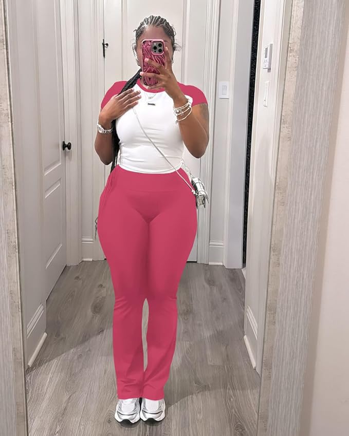 Nimsruc 2 Piece Outfits for Women Casual Sweat Sets