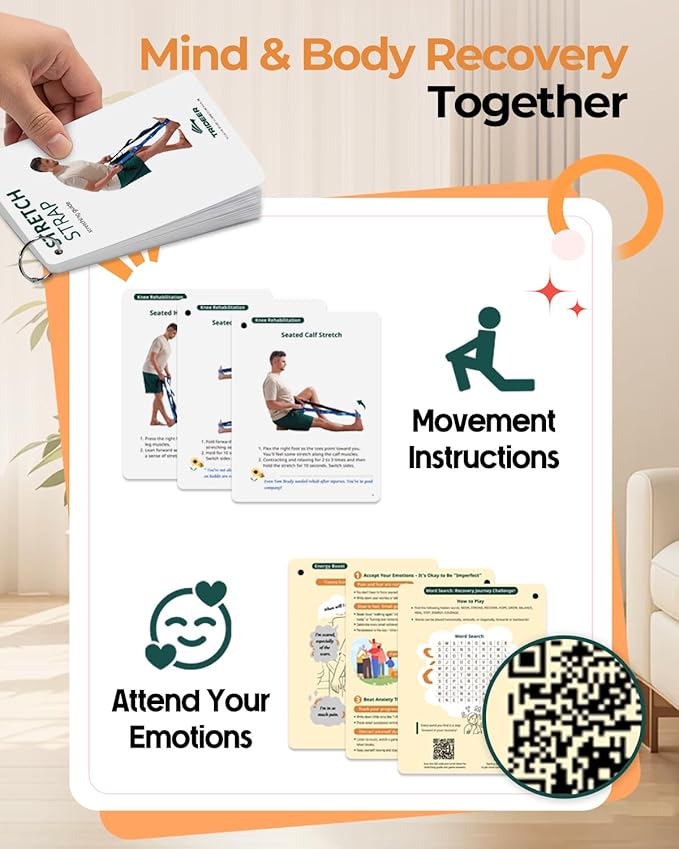Trideer Stretching Straps with Loops, Non-Elastic Yoga Straps for Stretching, Durable Nylon Exercise Bands with Loops for Physical Therapy Flexibility, Yoga,Hamstring Leg Stretcher with Guidance