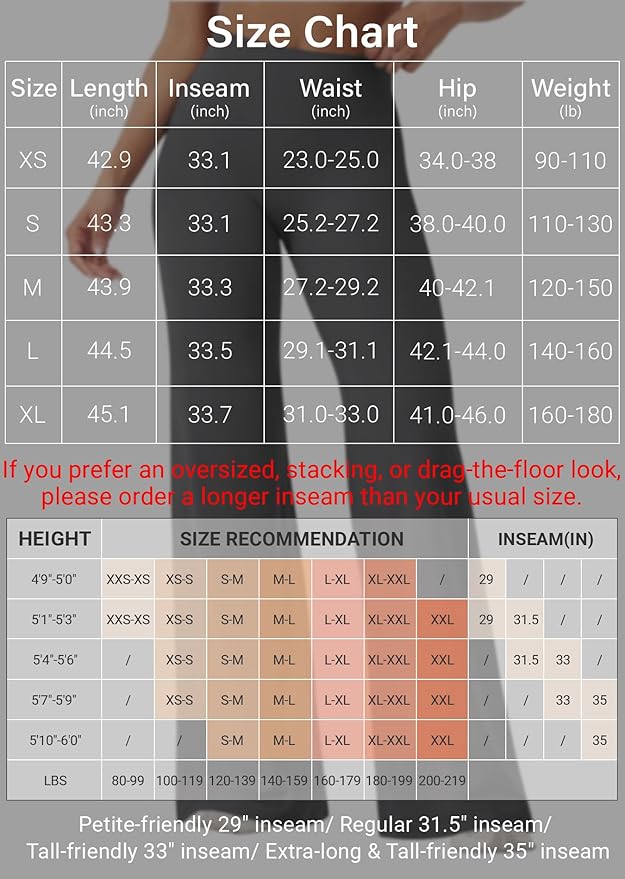 YEOREO Workout Leggings Womens No Front Seam Straight Leggings 29"/ 31.5"/ 33"/ 35" High Waist Buttery Eddiy Gym Yoga Pants