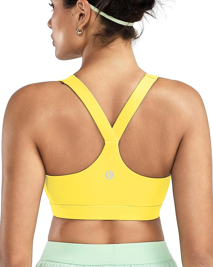 RUNNING GIRL Sports Bras for Women, Molded Cup High Impact Sports Bra Workout Bras for Women High Support Racerback