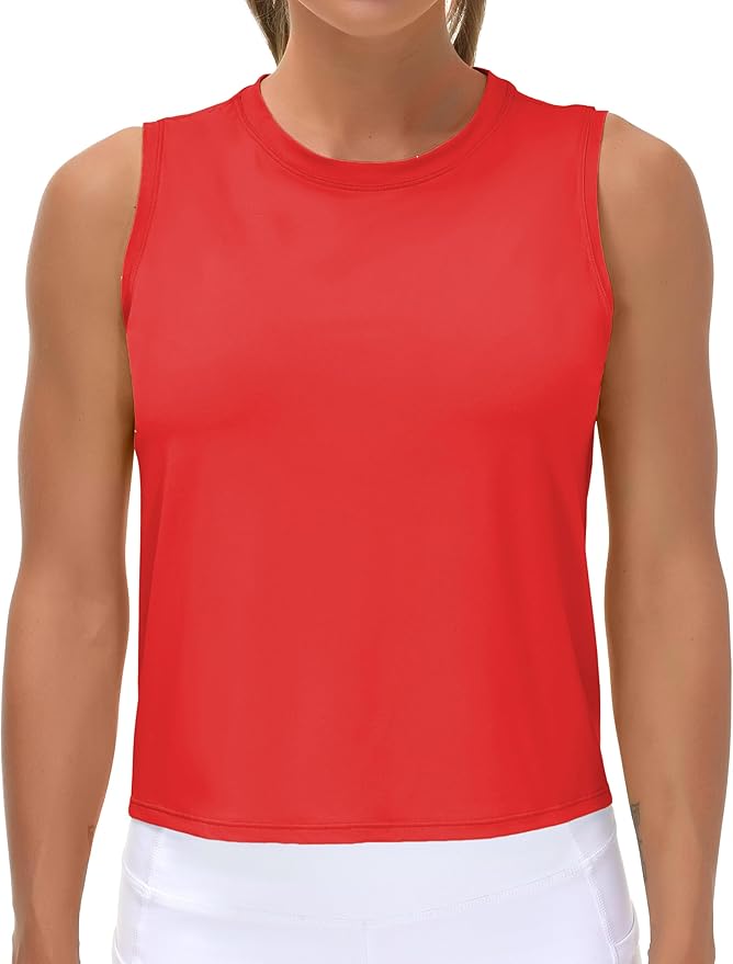 THE GYM PEOPLE Women's Workout Tops in Ice Silk Quick Dry Sleeveless