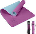 Gruper Yoga Mat Non Slip, Eco Friendly Fitness Exercise Mat with Carrying Strap,Pro Yoga Mats for Women,Workout Mats for Home, Pilates and Floor Exercises
