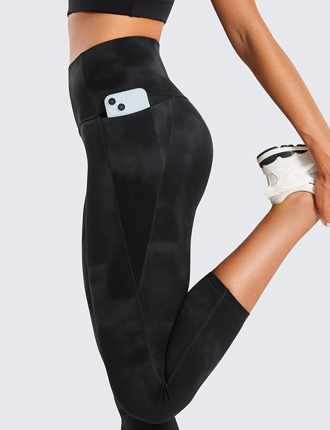 CRZ YOGA Butterluxe Workout Capri Leggings Pockets 21" - High Waisted Gym Athletic Womens Crop Yoga