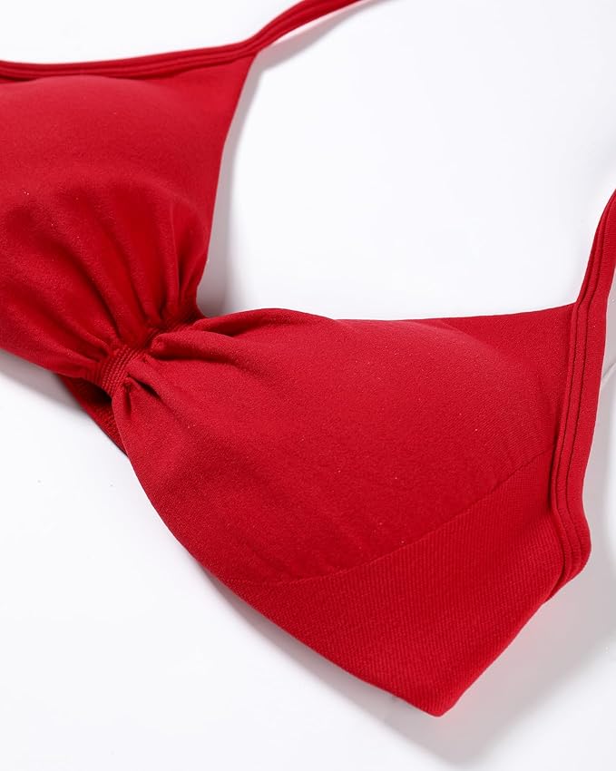 AUROLA Influence Strappy Bra Sports Bras for Women, Backless Padded Impact Strappy Bra Workout Gym Yoga with Removable Cups