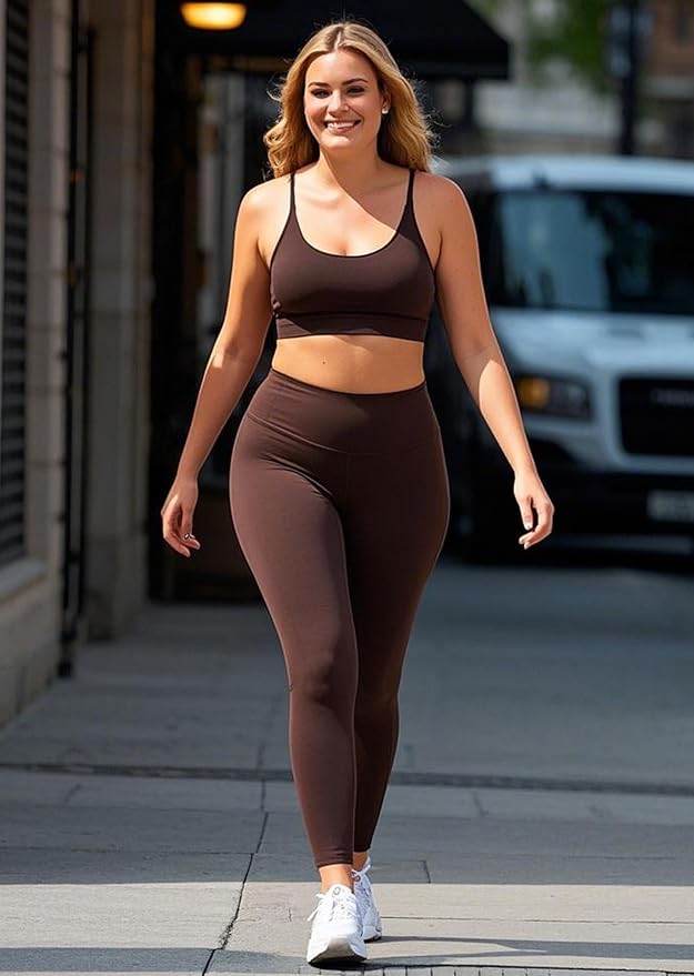 FULLSOFT Buttery Soft Leggings for Women - High Waisted Tummy Control No See Through Workout Yoga Cycling Tights Pants