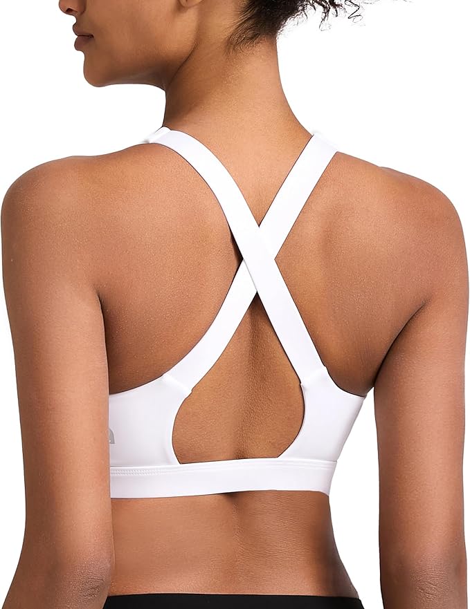 RUNNING GIRL Sports Bras for Women, Molded Cup High Impact Sports Bra Workout Bras for Women High Support Racerback