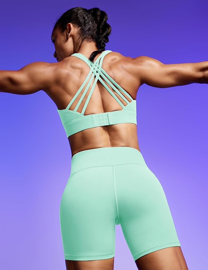 IUGA Sports Bras for Women High Support Large Bust High Impact Womens Sports Bras Strappy Padded Sports Bra