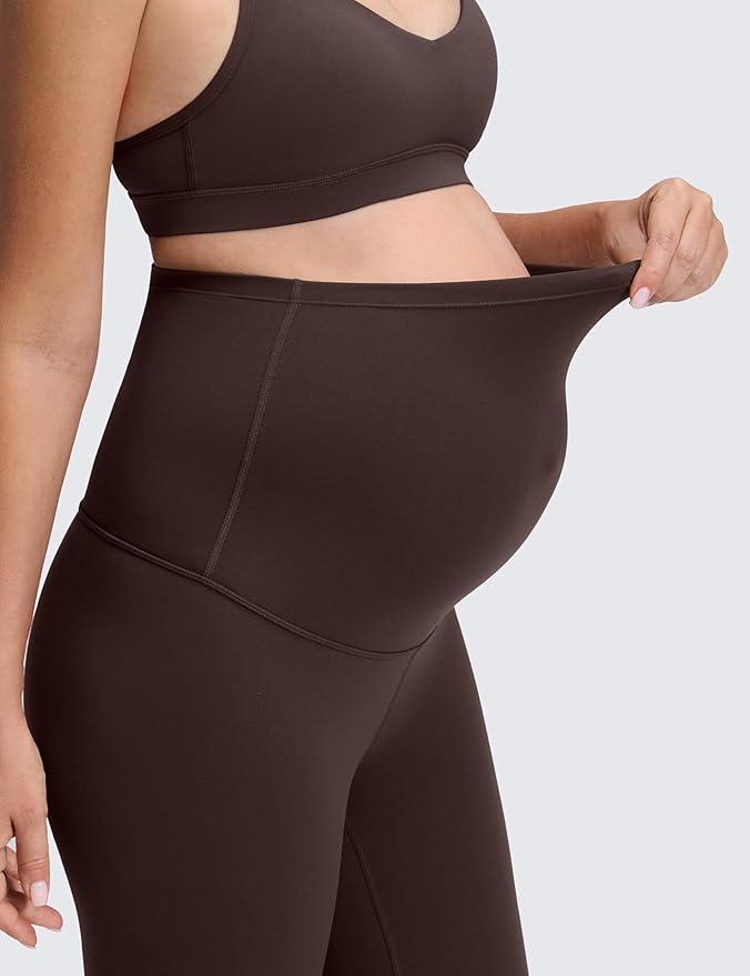CRZ YOGA Butterluxe Maternity Leggings 25" - Over The Belly Buttery Soft Workout Activewear Yoga Womens Pregnancy Pants