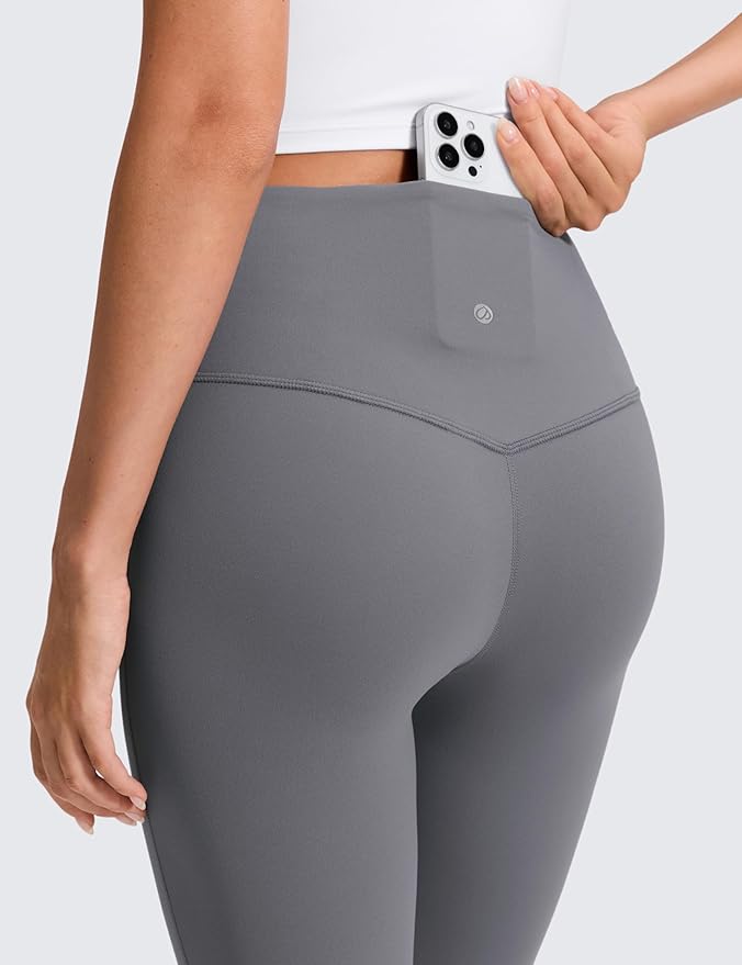 CRZ YOGA Butterluxe Flare Leggings 29"/30.5"/32"/33.5" - High Waist Bootcut Wide Leg Lounge Womens Yoga Pants with Pocket