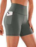CRZ YOGA Women's Hugged Feeling Compression Leggings - Thick High Waisted Workout Leggings 25"