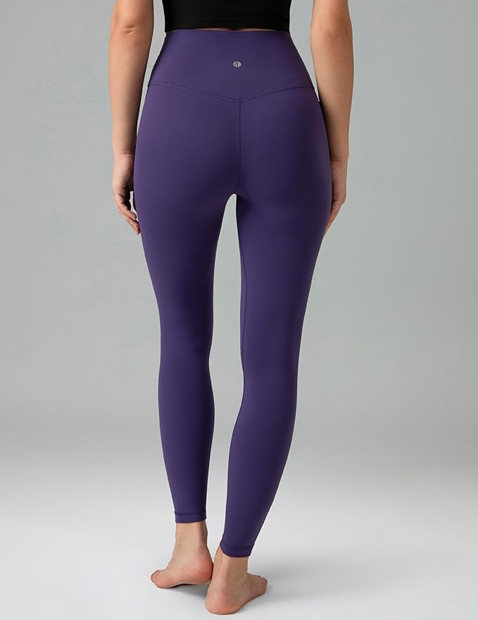 Colorfulkoala Dreamlux No Front Seam Leggings for Women 25"/28" Inseam, High Waisted Buttery Soft Yoga Pants