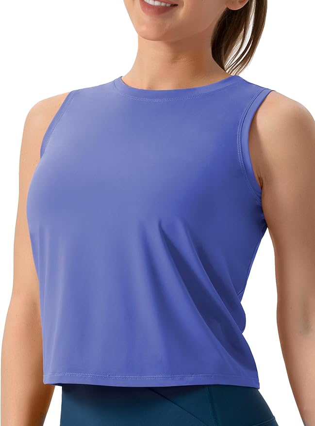 THE GYM PEOPLE Women's Workout Tops in Ice Silk Quick Dry Sleeveless