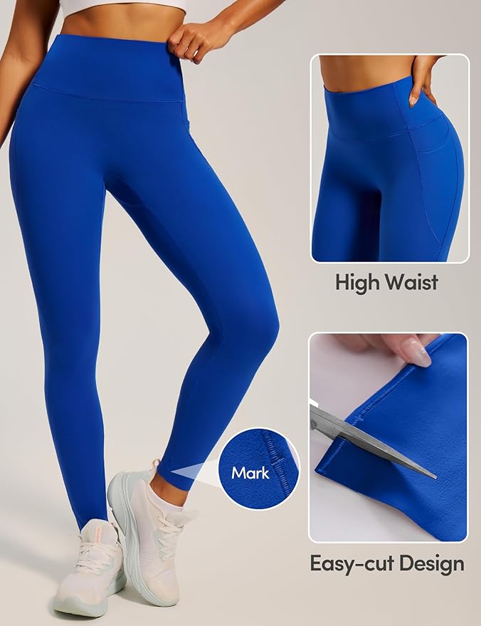 IUGA Invisible Scrunch Butt Lifting Leggings for Women No Front Seam Workout Leggings with Pockets Tummy Control Yoga Pants