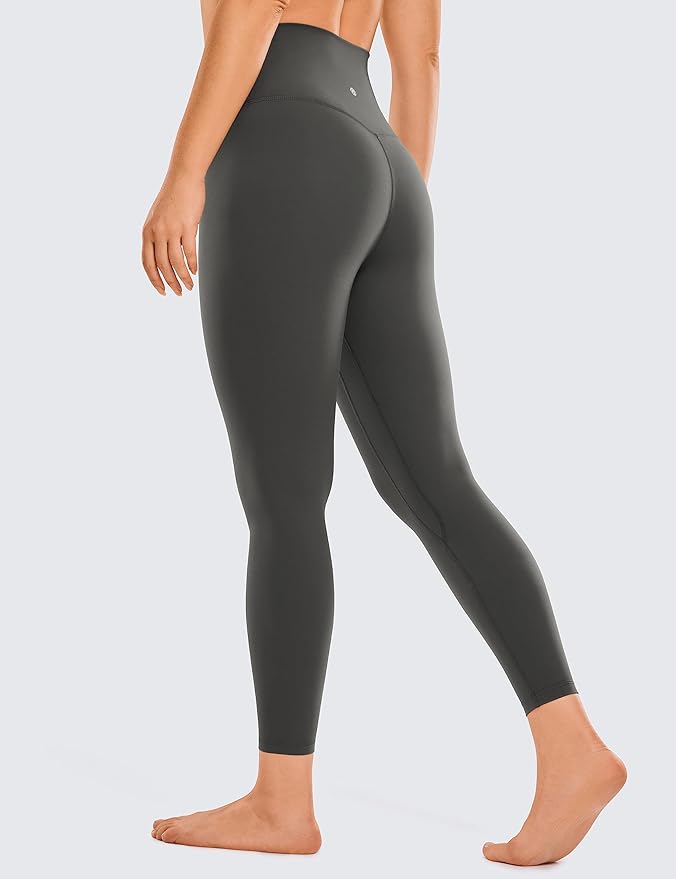 CRZ YOGA Brushed Naked Feeling Workout Leggings 25" - High Waisted Gym Compression Tummy Control Womens Yoga Pants