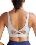 RUNNING GIRL Sports Bra for Women High Support, Molded Cup High Impact Sports Bras with Sewn in Pads Workout Running Bra