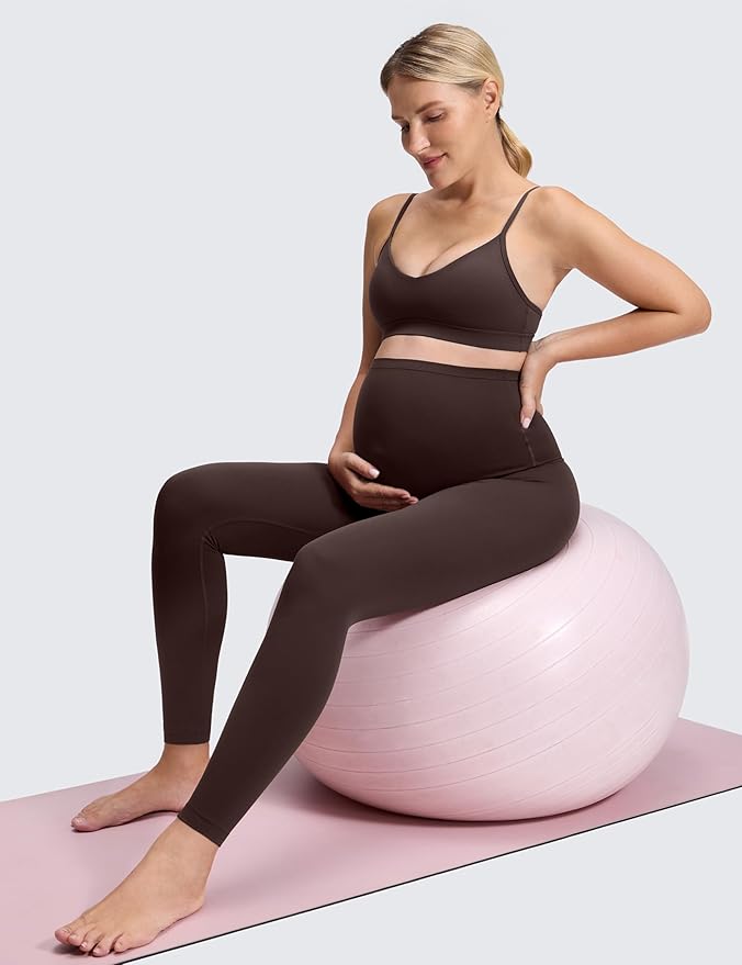 CRZ YOGA Butterluxe Maternity Leggings 25" - Over The Belly Buttery Soft Workout Activewear Yoga Womens Pregnancy Pants