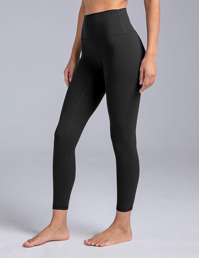 Colorfulkoala Dreamlux No Front Seam Leggings for Women 25"/28" Inseam, High Waisted Buttery Soft Yoga Pants