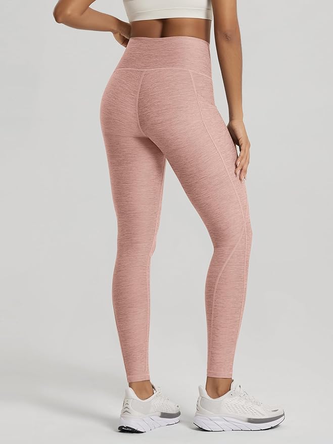 ODODOS Women's High Waisted Yoga Leggings with Pockets, Tummy Control Non See Through Workout Athletic Running Yoga Pants