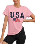 KevaMolly Workout Tops for Women UPF50+ Breathable Loose Fit Yoga T Shirts Short Sleeve Running Gym Athletic Tee Top