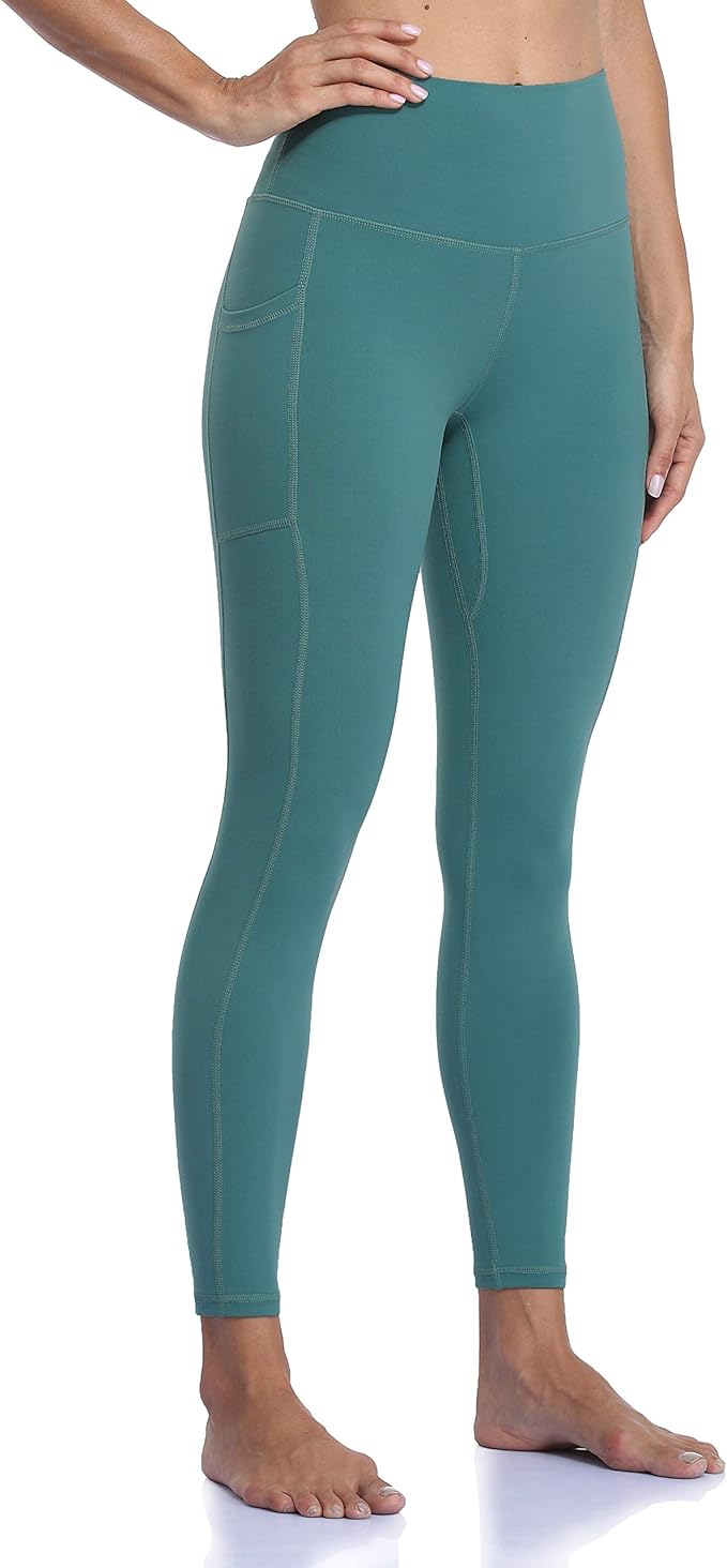 Colorfulkoala Women's High Waisted Yoga Pants 7/8 Length Leggings with Pockets