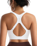 RUNNING GIRL High Impact Sports Bras for Women,Racerback Running Bra Workout Crop Tank Tops Longline Sports Bra Push up