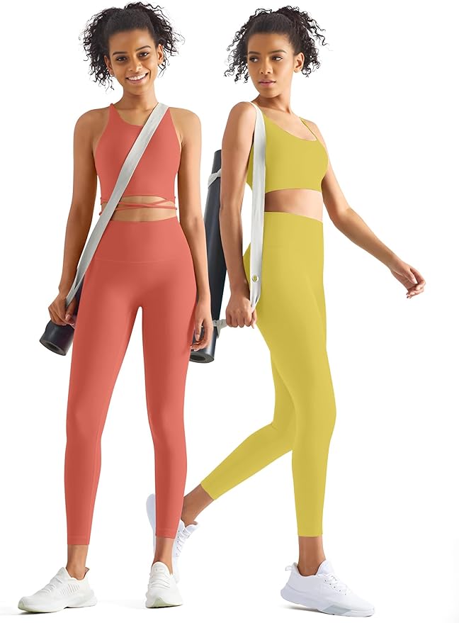 3 Pack Leggings with Pockets for Women,Butt Lift High Waisted Tummy Control Workout Yoga Pants Reg & Plus Size